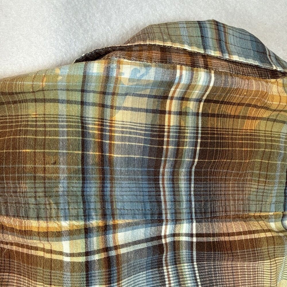 Billabong Punk Mens Slim Fit Button Up Shirt M Plaid Long Sleeve Y2K Retro Surf - Picture 10 of 10